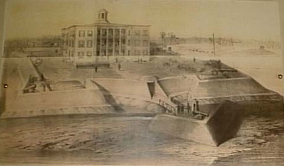 Fort Anderson - Marine Hospital - Fall 1861 - Paducah KY